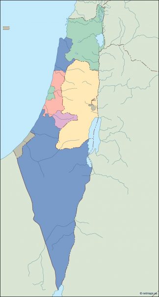 israel blind map