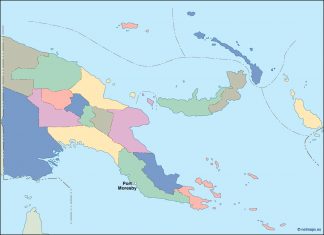 papua new guinea vector map