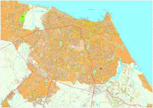 Fortaleza vector map