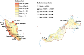 Malaysia Population map