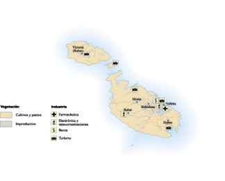 Malta Economic map